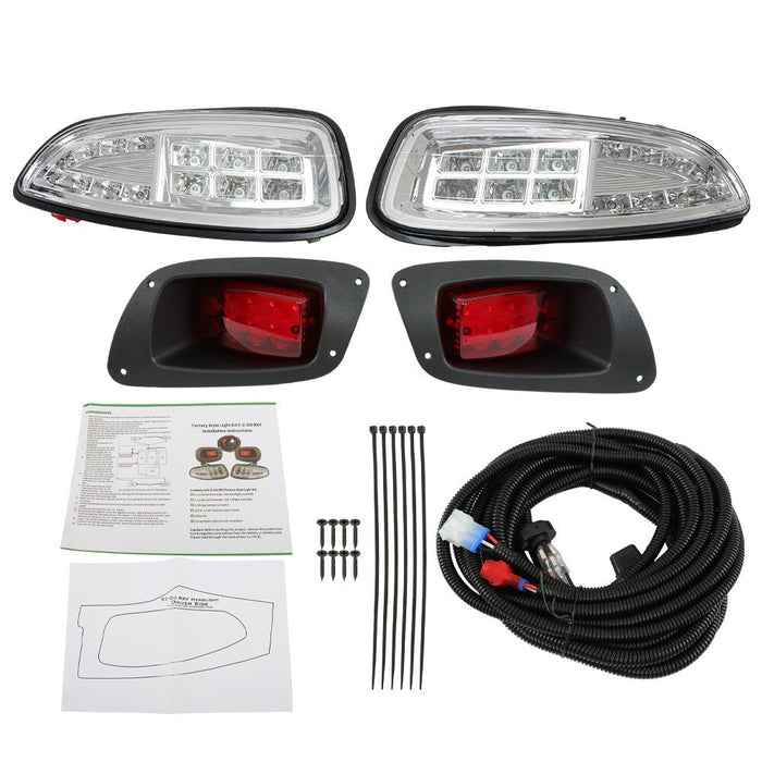 DURAFORCE 2016+ EZGO RXV Full LED Headlights & Tail Lights Golf Cart Light Kit