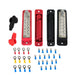 DURAFORCE 180A 12V DC Black & Red 12 Point Busbar Power Distribution Block Pair