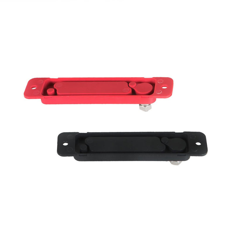 DURAFORCE 180A 12V DC Black & Red 12 Point Busbar Power Distribution Block Pair