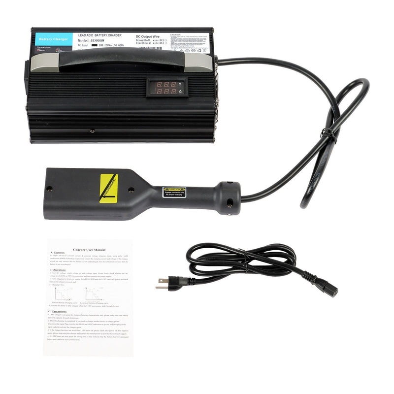 DURAFORCE 36V 20A EZ-GO TXT Golf Cart Battery Charger Powerwise "D" Style Plug