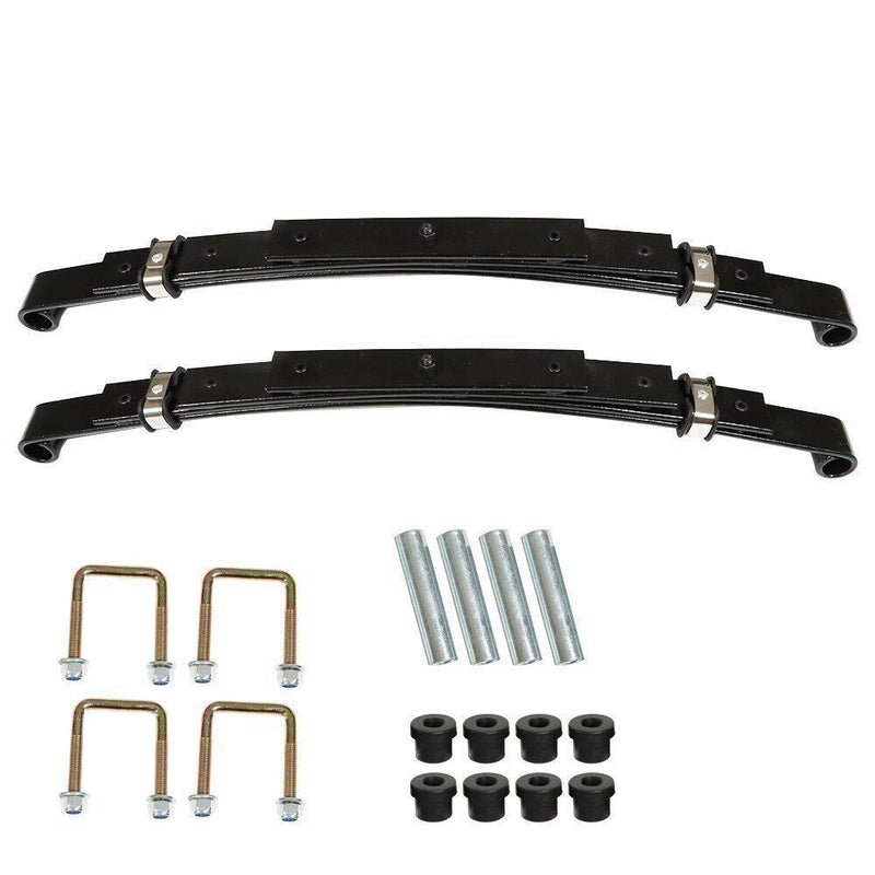 DURAFORCE Heavy Duty Rear 4-Leaf Springs for EZGO TXT 1995-2013 Golf Cart Set of 2