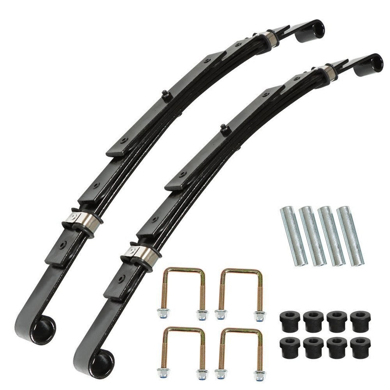 DURAFORCE Heavy Duty Rear 4-Leaf Springs for EZGO TXT 1995-2013 Golf Cart Set of 2