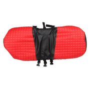 DURAFORCE 4PCS Red Diamond Stitch Front & Rear Seat Covers for EZGO Medalist TXT 94-13
