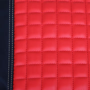 DURAFORCE 4PCS Red Diamond Stitch Front & Rear Seat Covers for EZGO Medalist TXT 94-13