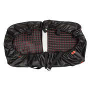 DURAFORCE Red Golf Cart Seat Cover Diamond Stitch Front Rear Club Car Precedent 2004+
