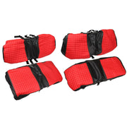 DURAFORCE Red Golf Cart Seat Cover Diamond Stitch Front Rear Club Car Precedent 2004+