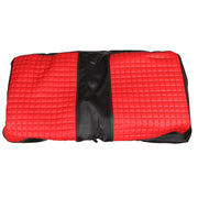 DURAFORCE Red Golf Cart Seat Cover Diamond Stitch Front Rear Club Car Precedent 2004+