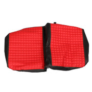 DURAFORCE Red Golf Cart Seat Cover Diamond Stitch Front Rear Club Car Precedent 2004+