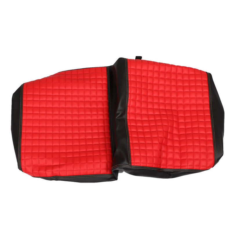DURAFORCE Red Golf Cart Seat Cover Diamond Stitch Front Rear Club Car Precedent 2004+
