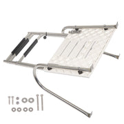 DURAFORCE Telescoping 3-Step Stainless Steel Marine Ship Ladder with Platform & 2 Handles