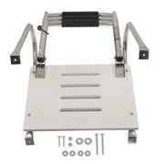 DURAFORCE Telescoping 3-Step Stainless Steel Marine Ship Ladder with Platform & 2 Handles