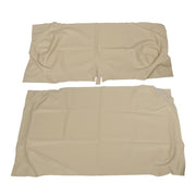 DURAFORCE Tan Front Vinyl Seat Covers for EZGO TXT Golf Cart 1995-2013 Models
