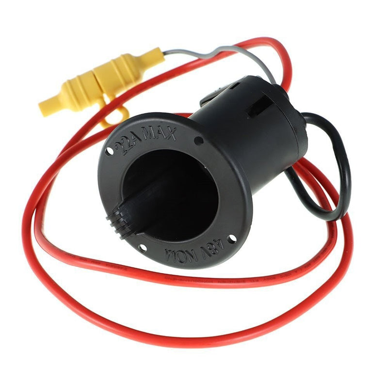 DURAFORCE 48V DC Charger Receptacle & Fuse Assembly for Club Car DS Golf Cart