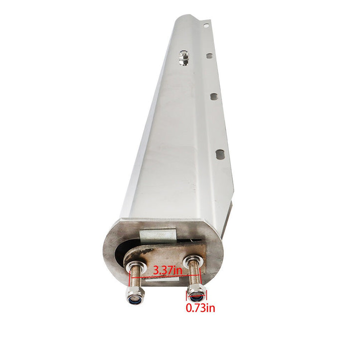 DURAFORCE 2.5" Stainless Steel Semi Truck Tapered 30" Straight Mud Flap Hanger Bolt