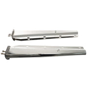 DURAFORCE 1 1/8" Bolt Semi Truck 30" Stainless Steel Tapered Straight Mud Flap Hanger