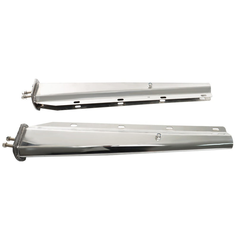 DURAFORCE 1 1/8" Bolt Semi Truck 30" Stainless Steel Tapered Straight Mud Flap Hanger