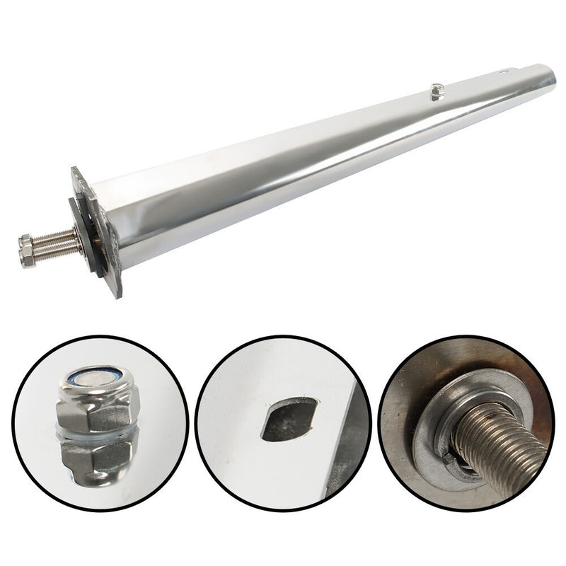 DURAFORCE 1 1/8" Bolt Semi Truck 30" Stainless Steel Tapered Straight Mud Flap Hanger