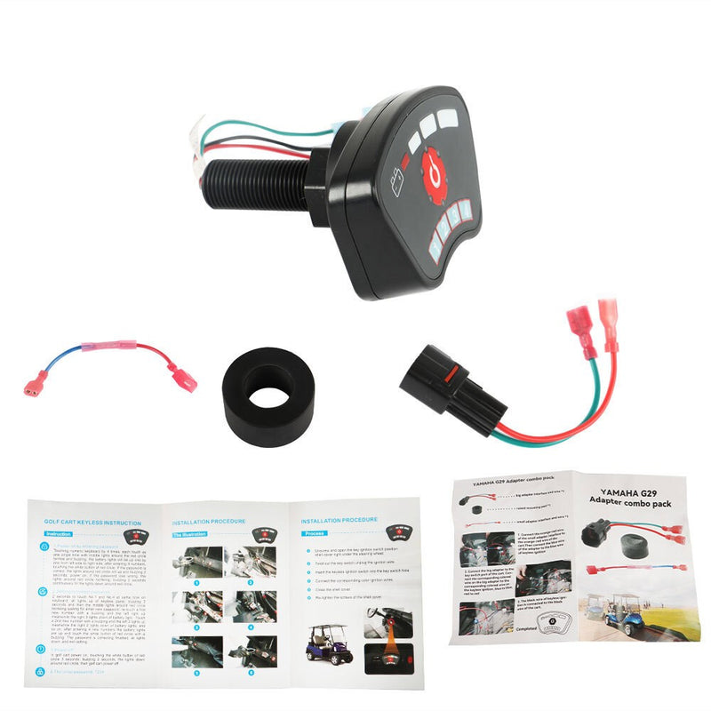 DURAFORCE Golf Cart Keyless Ignition Switch 36V-48V PIN Code for EZGO Club Car Yamaha