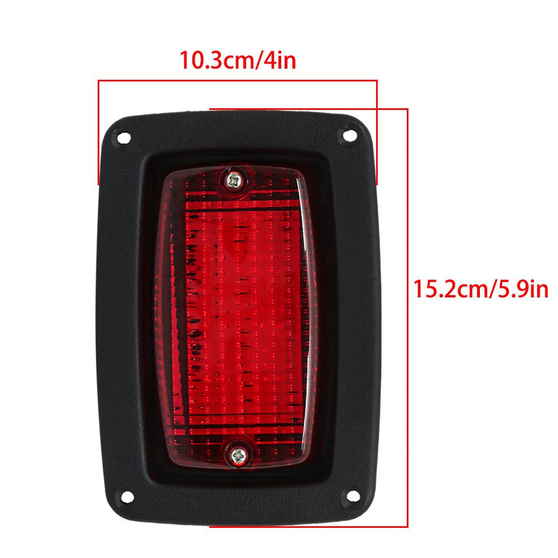 DURAFORCE 2 LED 3-Wire Golf Cart Taillights Tail Light Kit for Club Car DS 1982+