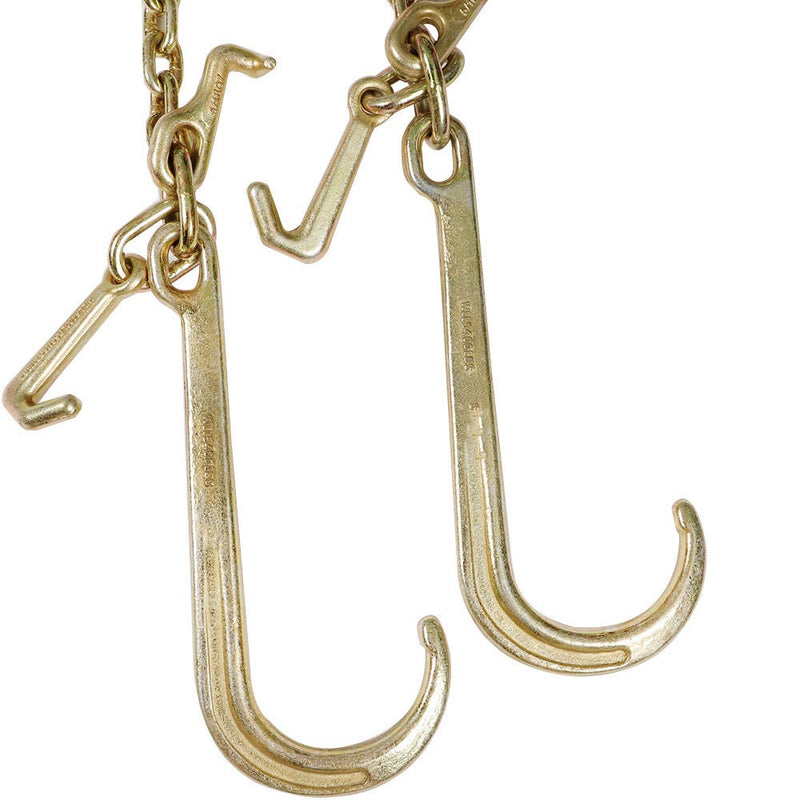 DURAFORCE G70 3/8" x 2ft Truck Tow Chain V Type J Hook Durable Towing Chain