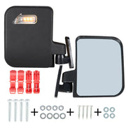 DURAFORCE Golf Cart Side Mirrors with LED Arrow Turn Signal for EZGO Club Car Yamaha