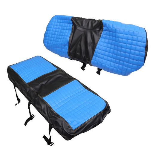 DURAFORCE Universal Blue Golf Cart Rear Seat Cover Set for Club Car EZGO Yamaha