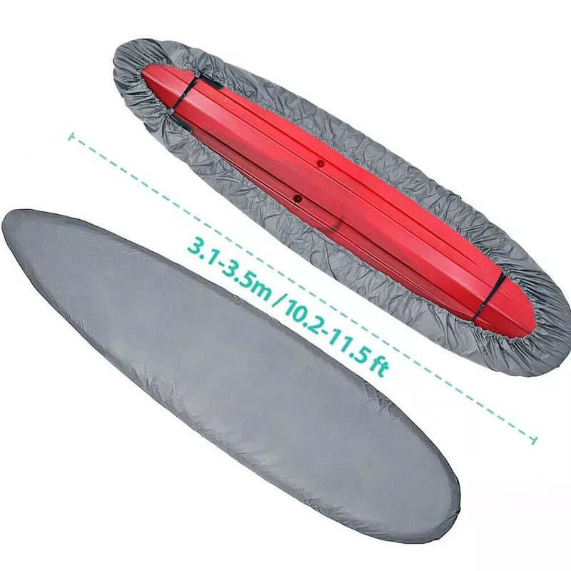 DURAFORCE Kayak Canoe Storage Cover 10.2-11.4ft Waterproof Boat Cockpit Protector