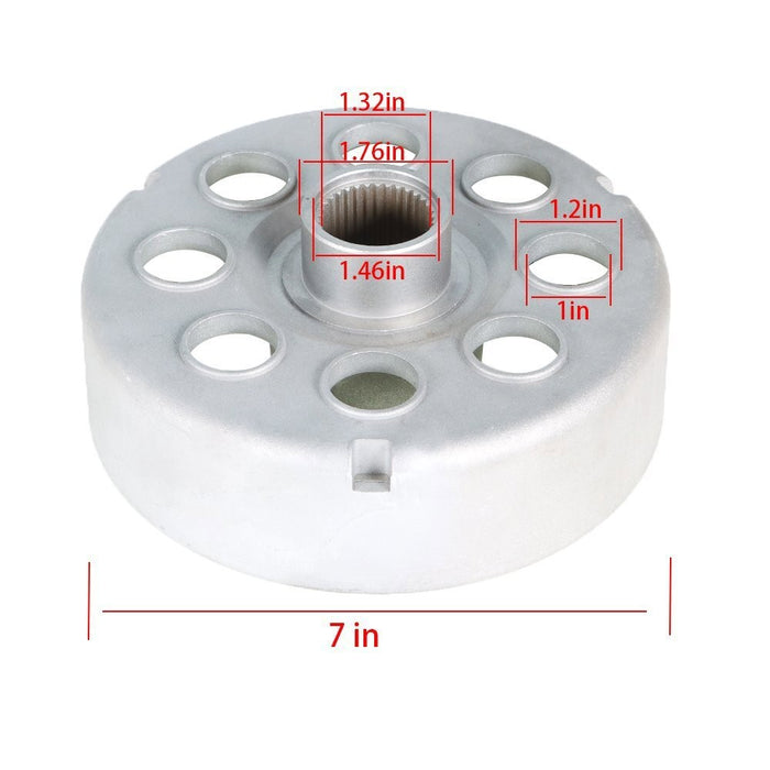 DURAFORCE 1988-2000 Honda TRX300 Rear Brake Drum Hub 2x4 4x4 Fourtrax Replacement