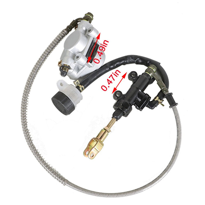 DURAFORCE High Quality Rear Hydraulic Brake Caliper & Master Cylinder for Go Kart