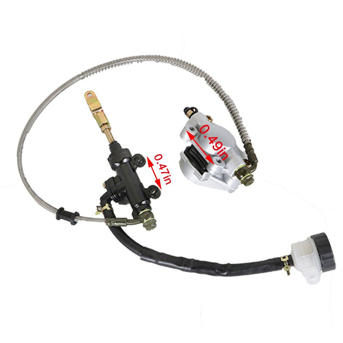 DURAFORCE High Quality Rear Hydraulic Brake Caliper & Master Cylinder for Go Kart