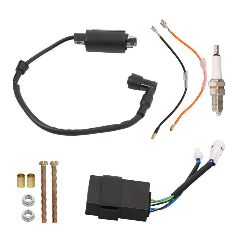 DURAFORCE Kawasaki Bayou 300 KLF300B 1988-2004 Ignition Coil CDI Spark Plug Kit USA