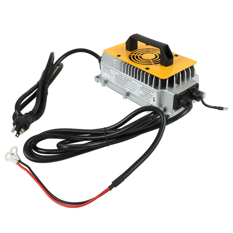 DURAFORCE 48V 15A Golf Cart Charger for EZGO Club Car Yamaha O-Type Terminal Compatible