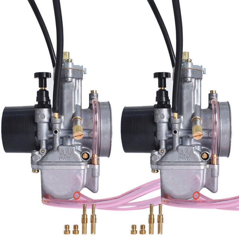 DURAFORCE Yamaha Banshee 34mm PWK Carburetors Pair 2PCS New Larger Carbs