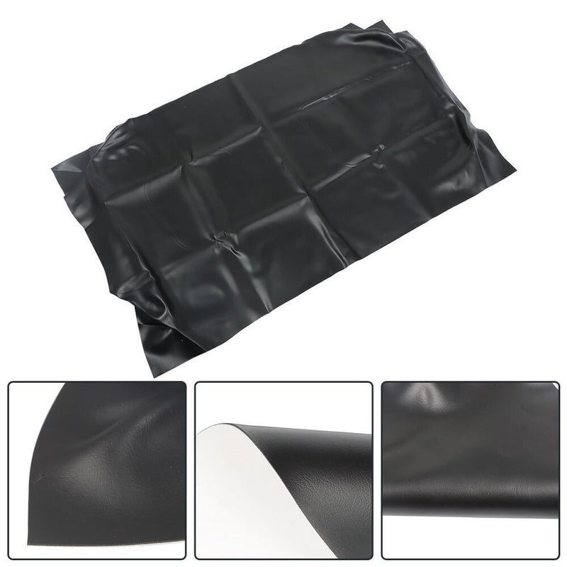DURAFORCE Black Front Seat Cover for 1982-2000.5 Club Car DS Golf Cart PU Leather
