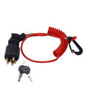 DURAFORCE Ignition Key Switch with Safety Lanyard for Evinrude Johnson 175974 5005801