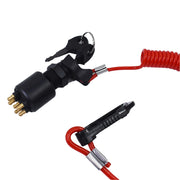 DURAFORCE Ignition Key Switch with Safety Lanyard for Evinrude Johnson 175974 5005801