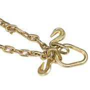 DURAFORCE Tow Chain G70 5/16" x 3ft V-Chain w/ 8" Medium J Hooks & Grab T-Hooks