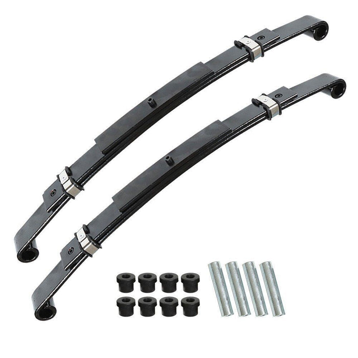 DURAFORCE 2x Black Rear Leaf Springs for EZGO TXT 1996-2013 Golf Cart Heavy Duty
