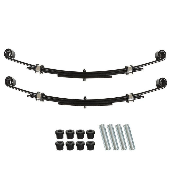 DURAFORCE 2x Black Rear Leaf Springs for EZGO TXT 1996-2013 Golf Cart Heavy Duty