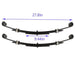 DURAFORCE 2x Black Rear Leaf Springs for EZGO TXT 1996-2013 Golf Cart Heavy Duty