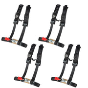DURAFORCE 4 Pack 4-Point 2" Padded Seat Belt Harness Black for Polaris RZR XP S 4 1000