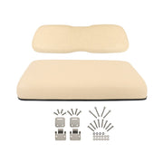 DURAFORCE Beige Front Seat Cushion Set for Club Car DS 2000.5-Up Golf Cart Bottom & Back