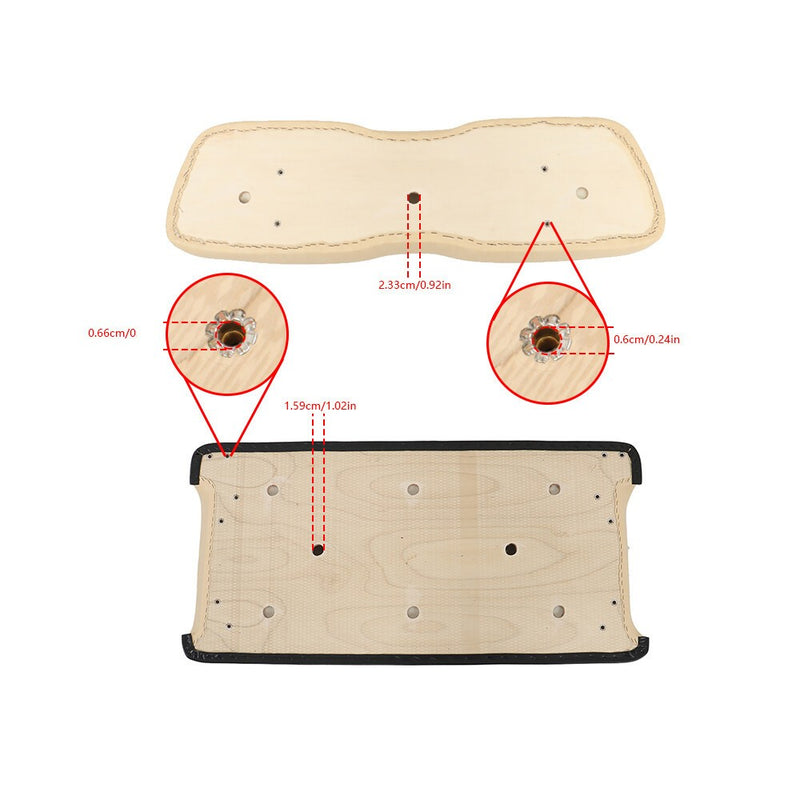 DURAFORCE Beige Front Seat Cushion Set for Club Car DS 2000.5-Up Golf Cart Bottom & Back