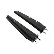 DURAFORCE 2.5" Semi Truck Mud Flap Hangers Black Steel Spring Loaded Straight 30