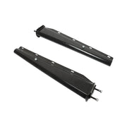 DURAFORCE 2.5" Semi Truck Mud Flap Hangers Black Steel Spring Loaded Straight 30