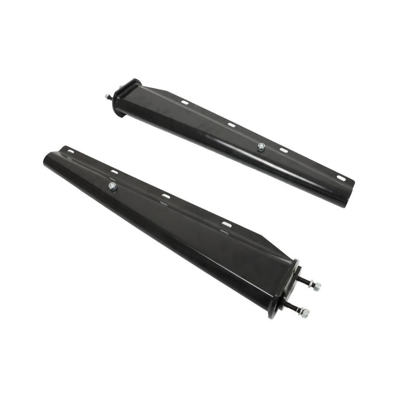 DURAFORCE 2.5" Semi Truck Mud Flap Hangers Black Steel Spring Loaded Straight 30