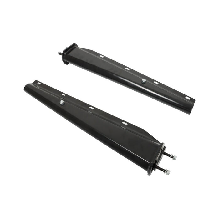 DURAFORCE 2.5" Semi Truck Mud Flap Hangers Black Steel Spring Loaded Straight 30