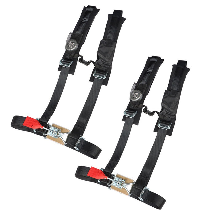 DURAFORCE 2 Pack 2" 4 Point Harness for Polaris RZR Can-Am Maverick 900 1000 Turbo S XP 4