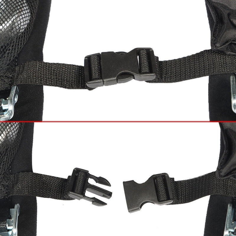 DURAFORCE Black 4-Point 2" Padded Seat Belt Harness Pair for Polaris RZR XP S 4 1000