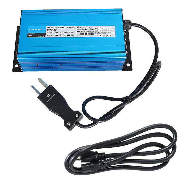 DURAFORCE 36V 20A Golf Cart Battery Charger for Club Car EZGO Yamaha Crowfoot Plug